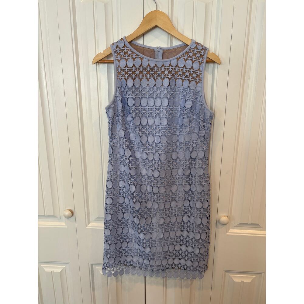 Lauren Ralph Luaren Blue Crochet‎ Tank Dress Size 8